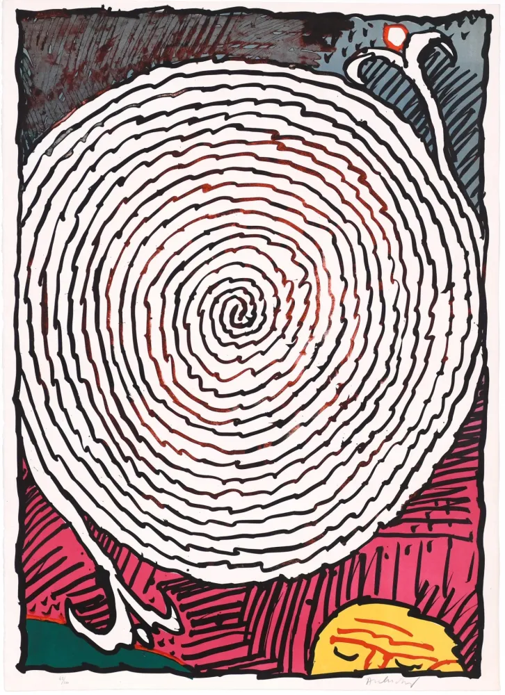 リトグラフ Alechinsky - Labyrinthe d’apparat VII