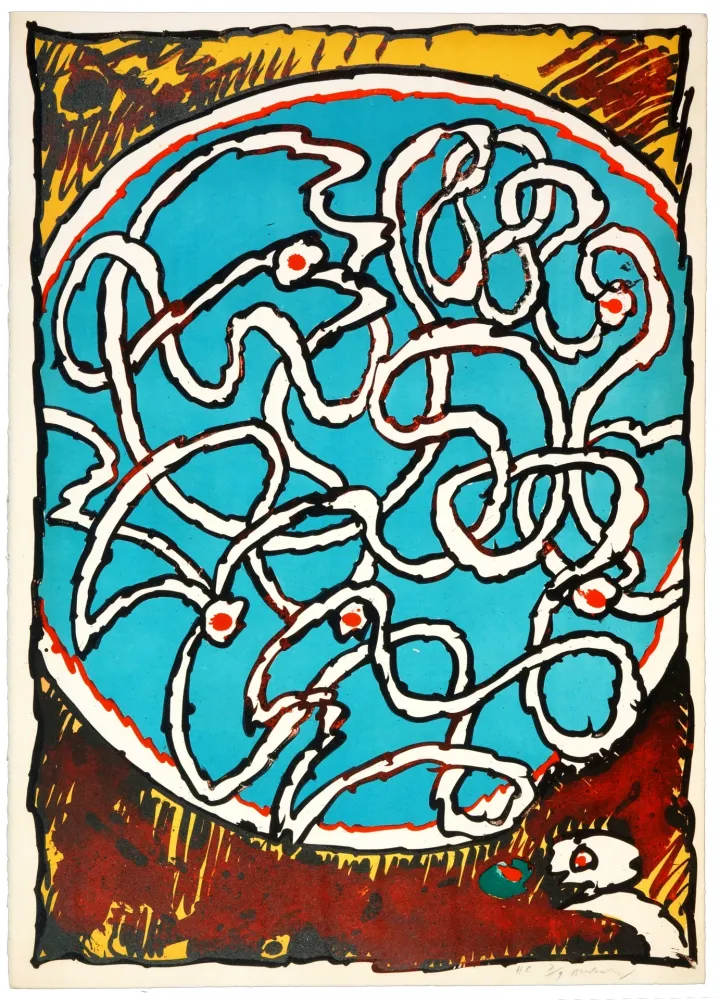 リトグラフ Alechinsky - Labyrinthes d’Apparat II