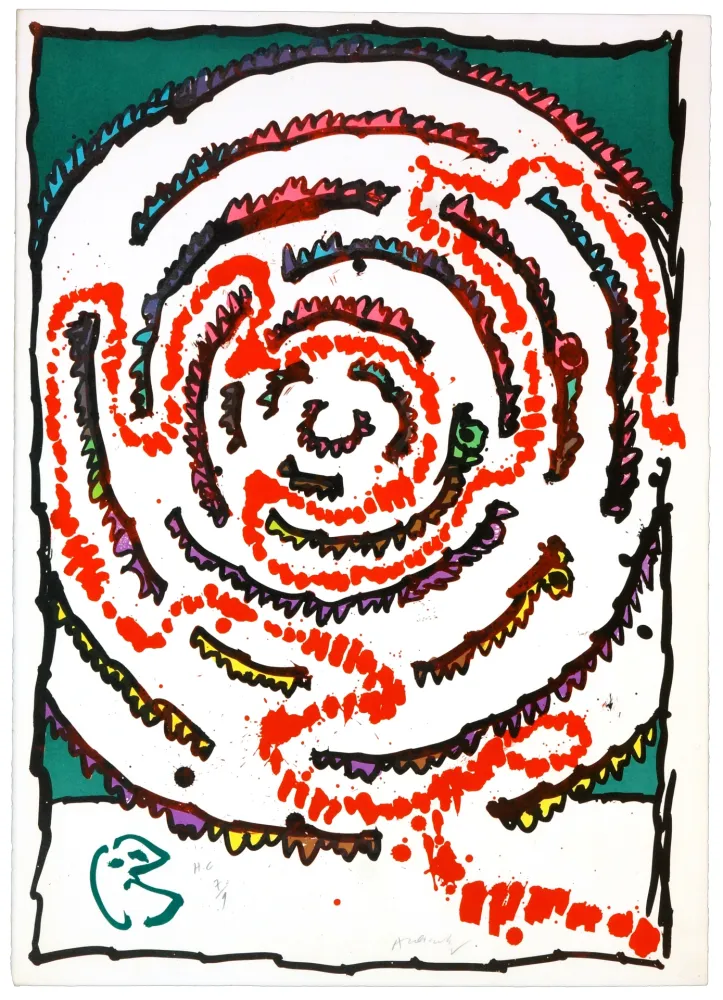 リトグラフ Alechinsky - Labyrinthes d’Apparat IV