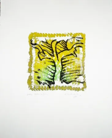 彫版 Alechinsky - L'arbre vert