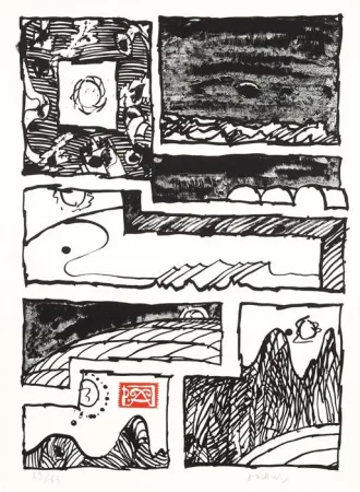 リトグラフ Alechinsky - Le cachet faisant foi