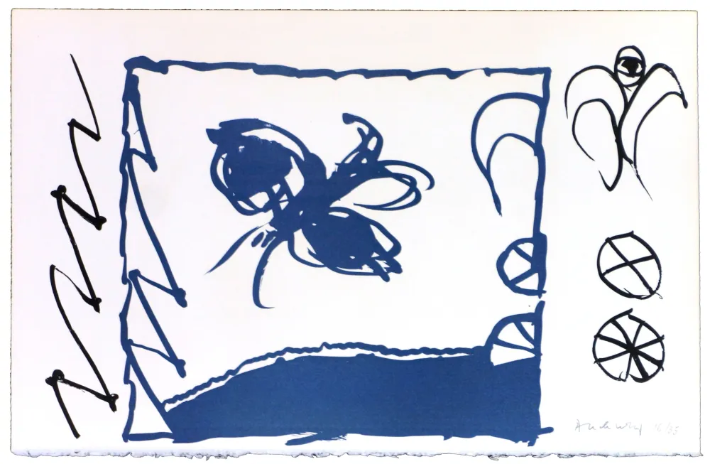 リトグラフ Alechinsky - Le rêve de l'ammonite 11