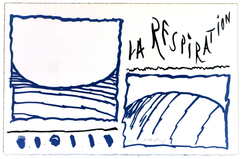 リトグラフ Alechinsky - Le rêve de l'ammonite 13