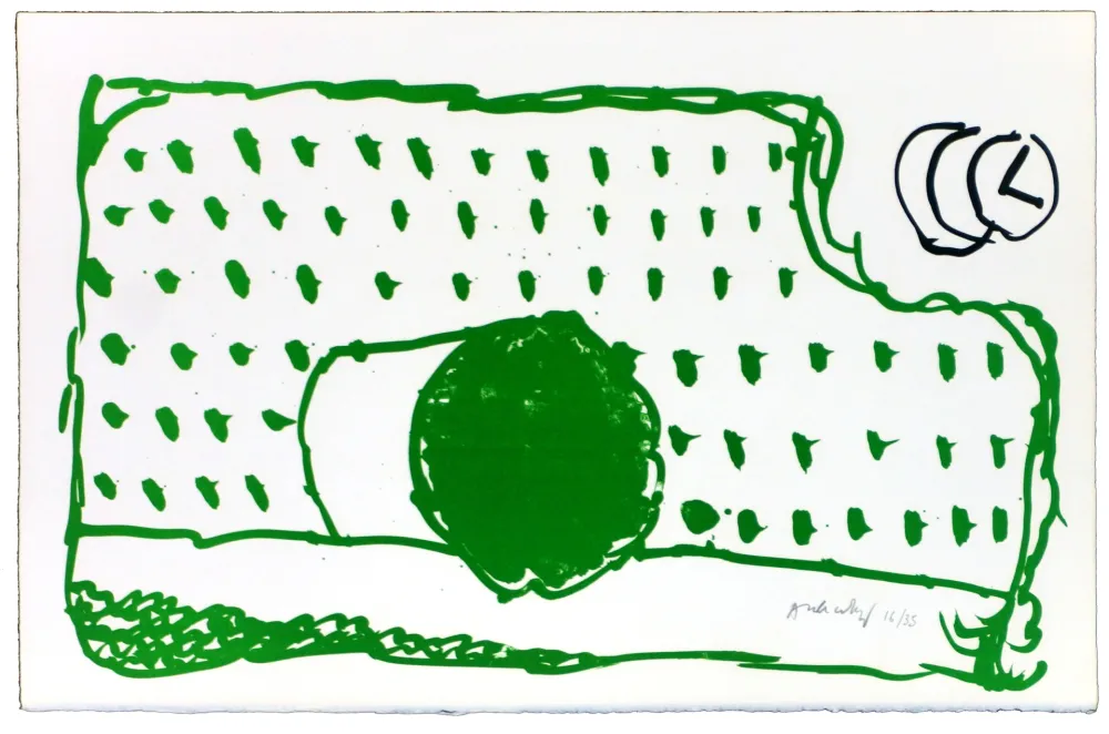 リトグラフ Alechinsky - Le rêve de l'ammonite 2