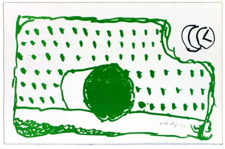 リトグラフ Alechinsky - Le rêve de l'ammonite 2