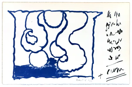 リトグラフ Alechinsky - Le rêve de l'ammonite 8