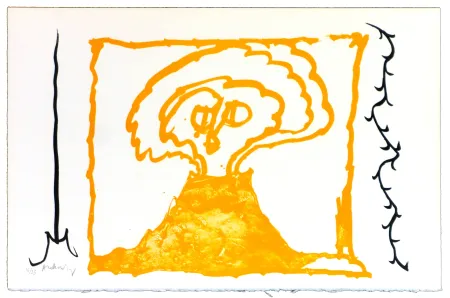 リトグラフ Alechinsky - Le rêve de l'ammonite 9