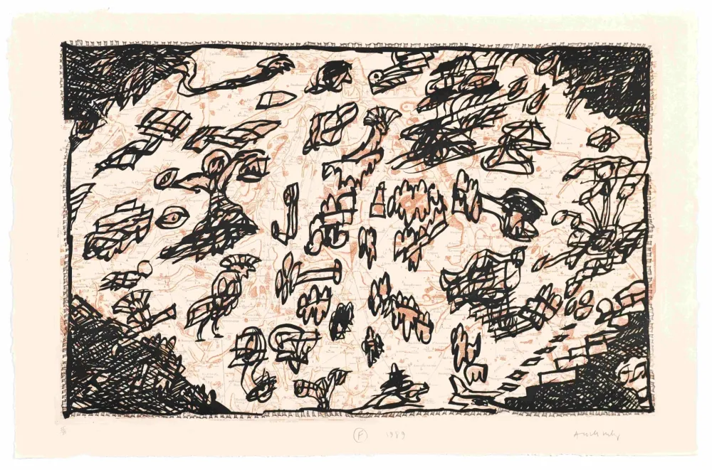 エッチング Alechinsky - Le Sauve qui peut de Rocquencourt