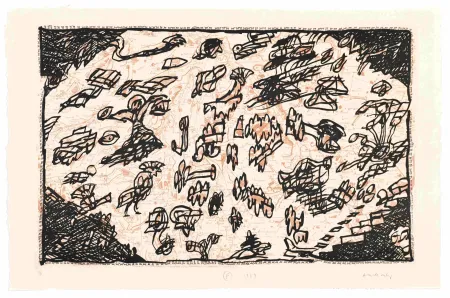 エッチング Alechinsky - Le Sauve qui peut de Rocquencourt