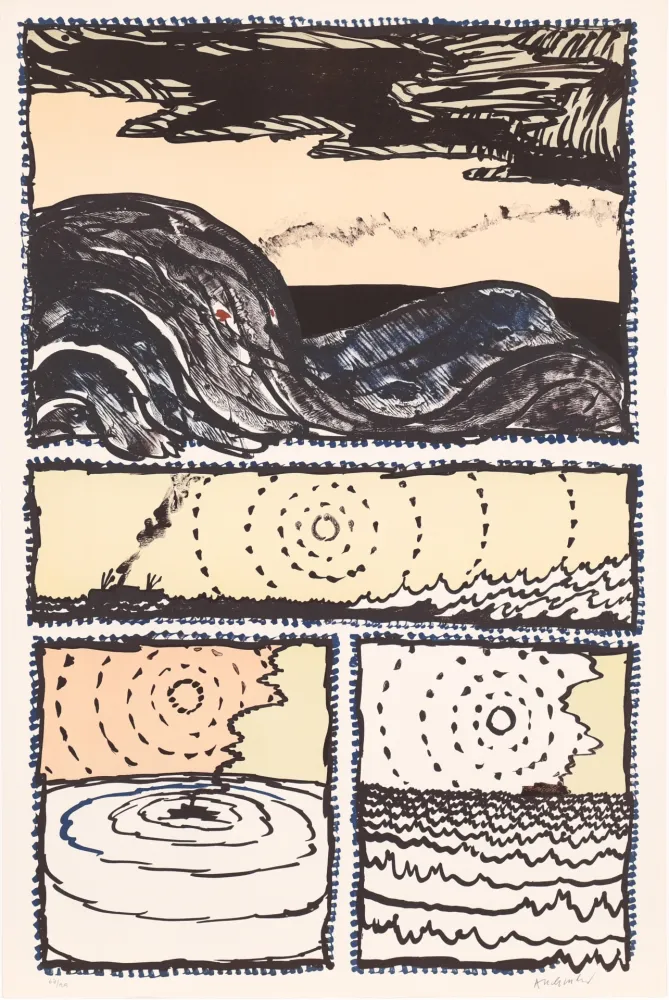 リトグラフ Alechinsky - Le Volturno 02