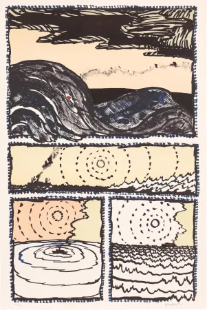 リトグラフ Alechinsky - Le Volturno 02