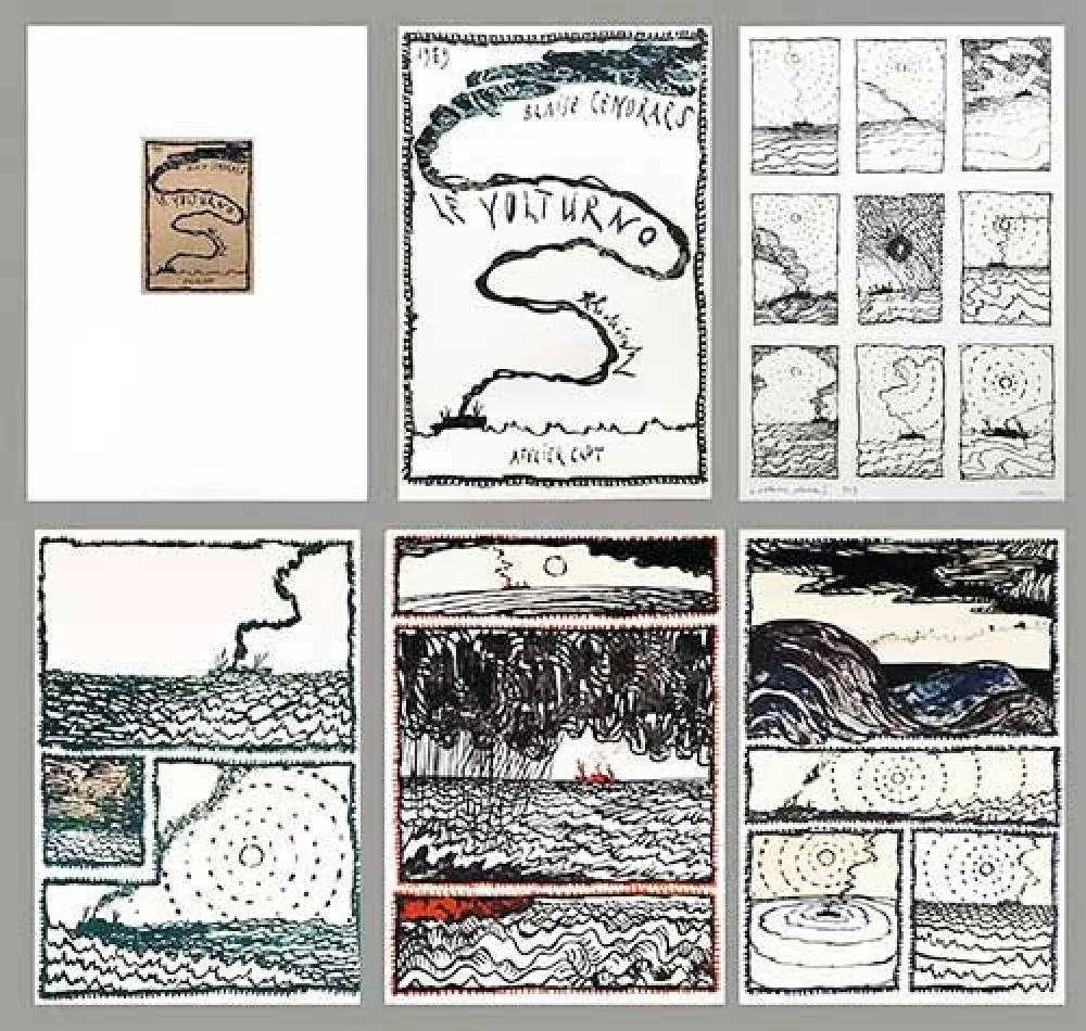 リトグラフ Alechinsky - Le Volturno