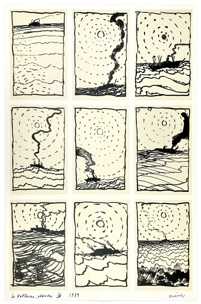 オフセット Alechinsky - Le Volturno (album complet), planche IV