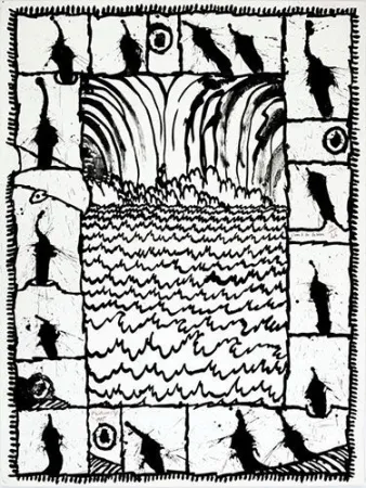 リトグラフ Alechinsky - L'eau à la lucarne