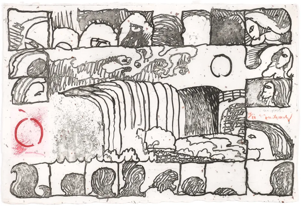 エッチング Alechinsky - L'eau forte