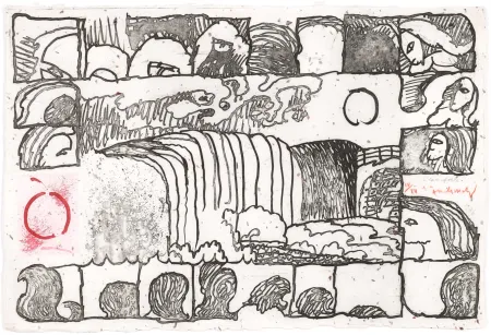 エッチング Alechinsky - L'eau forte