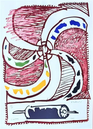 リトグラフ Alechinsky - L'encreur