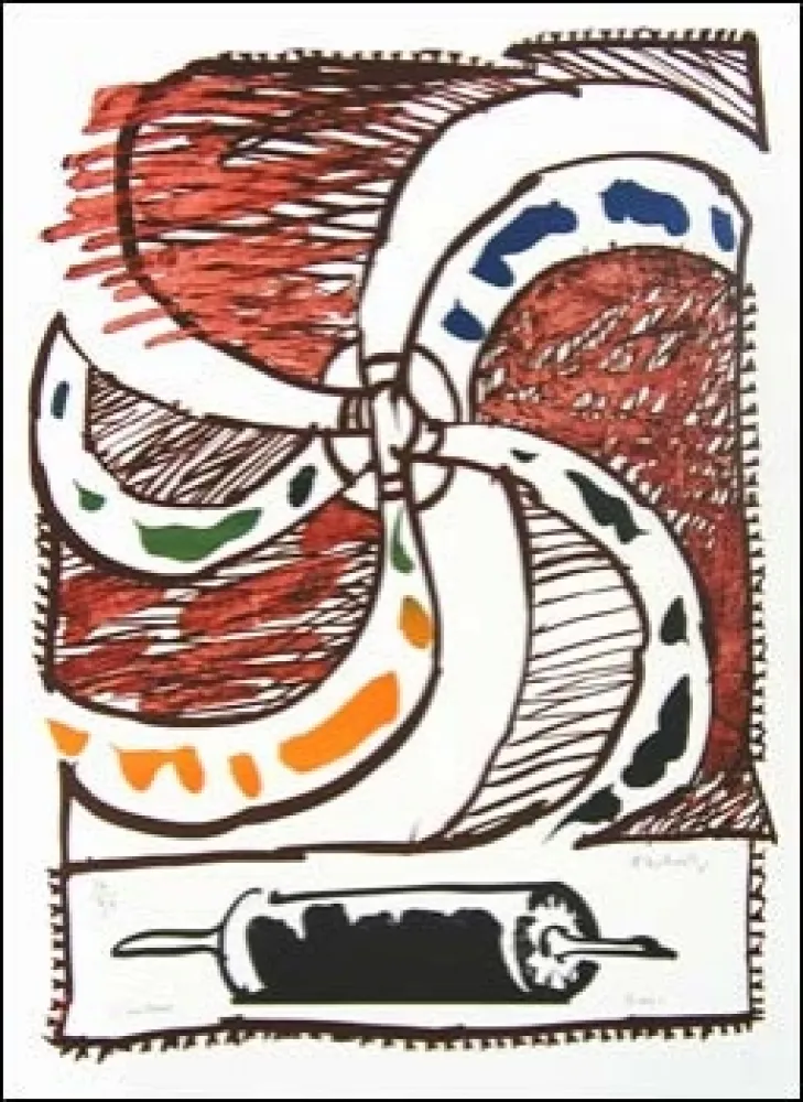 リトグラフ Alechinsky - L'encreur