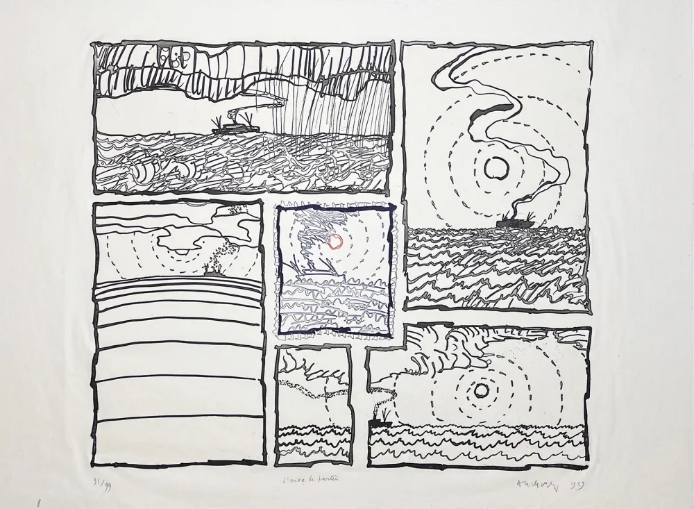 彫版 Alechinsky - L'envie de partir