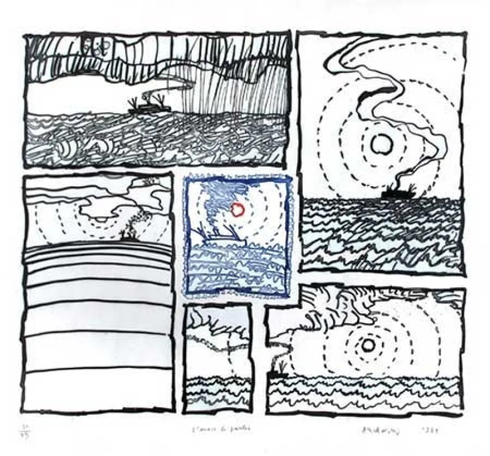 彫版 Alechinsky - L'envie de partir