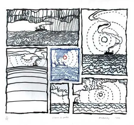 彫版 Alechinsky - L'envie de partir