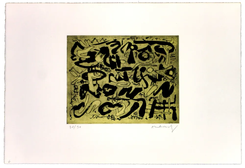 リトグラフ Alechinsky - Les ombres