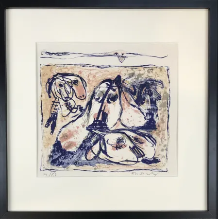 リトグラフ Alechinsky - Les tireurs de langue, 1962