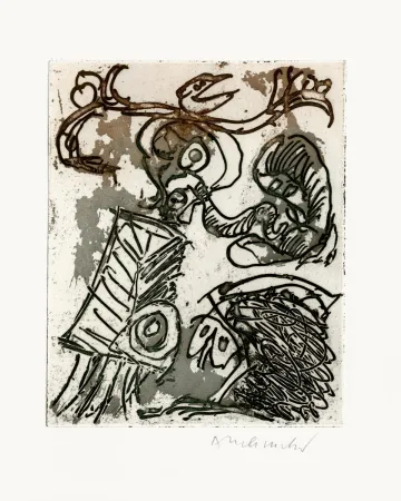 挿絵入り本 Alechinsky - L'espace d'un doute