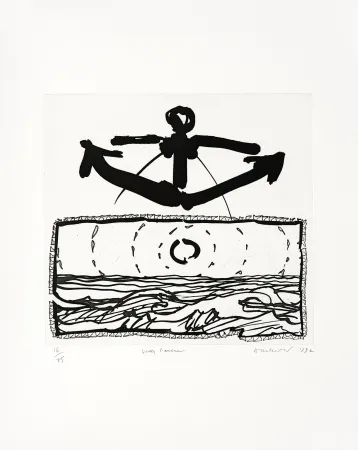 彫版 Alechinsky - Lever l'ancre