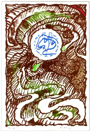 彫版 Alechinsky - L'excédante 1