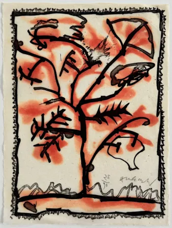 エッチングと　アクチアント Alechinsky - Lieu dit