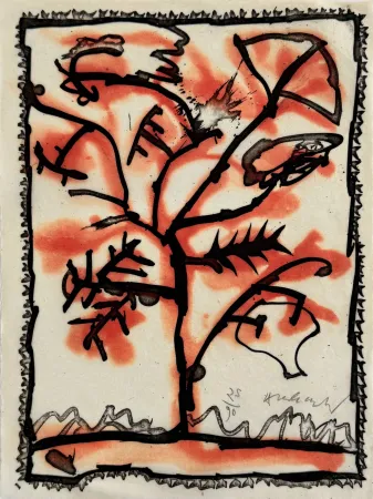 エッチングと　アクチアント Alechinsky - Lieu dit