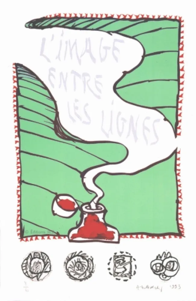 リトグラフ Alechinsky - L'image entre les lignes