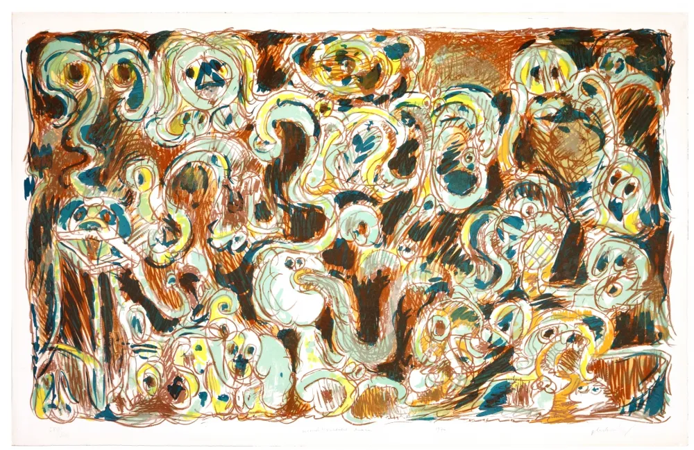 リトグラフ Alechinsky - L'inconditionnement humain