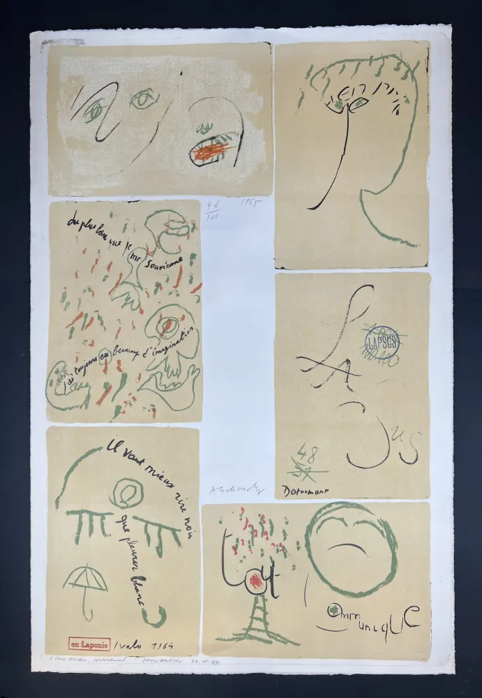 技術的なありません Alechinsky - Litho-Mots