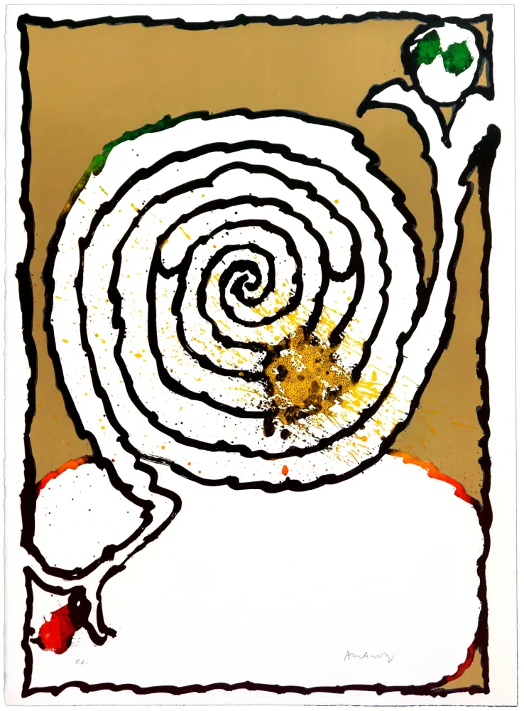 リトグラフ Alechinsky - Long Playing