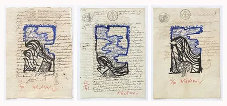 彫版 Alechinsky - L'Or Noir