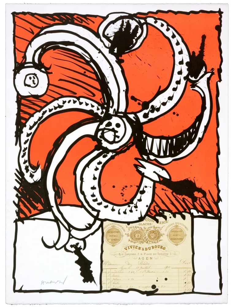 リトグラフ Alechinsky - Madame de Parades