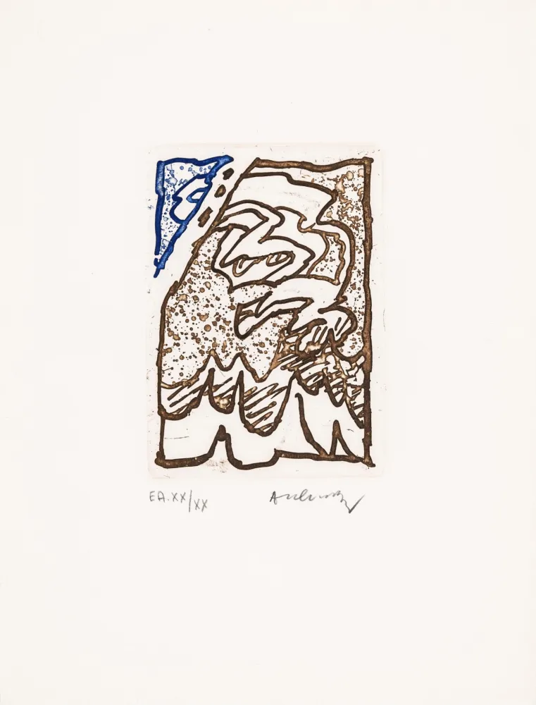 エッチングと　アクチアント Alechinsky - Maint corps des chambres 07