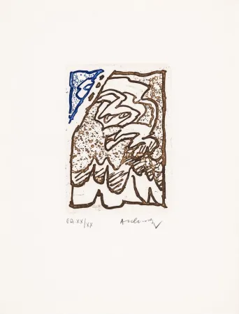 エッチングと　アクチアント Alechinsky - Maint corps des chambres 07