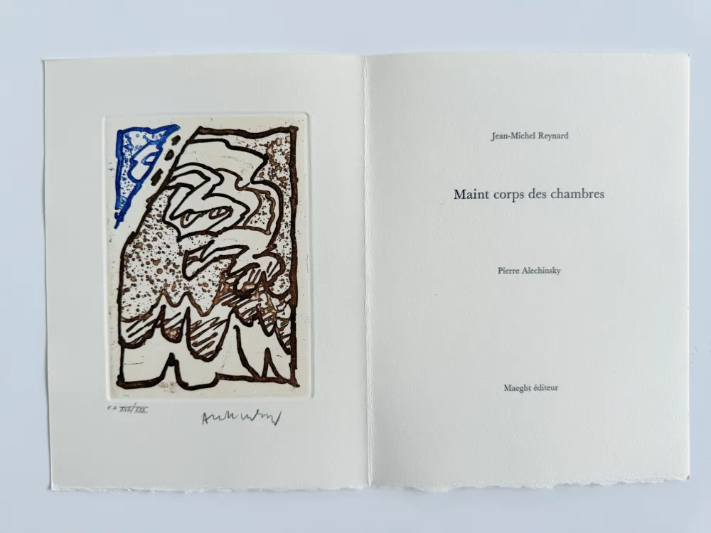エッチング Alechinsky - Maint corps des chambres