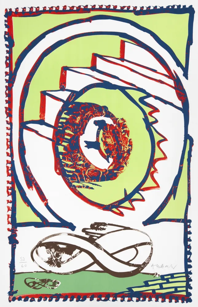 リトグラフ Alechinsky - Moebius