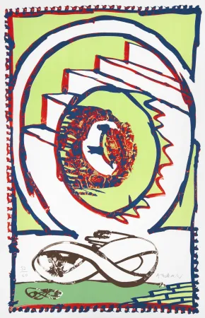 リトグラフ Alechinsky - Moebius