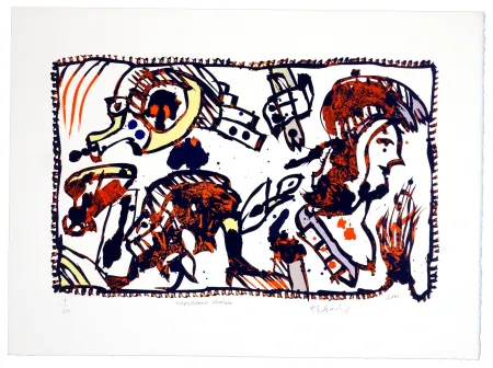 リトグラフ Alechinsky - Morceaux Choisis