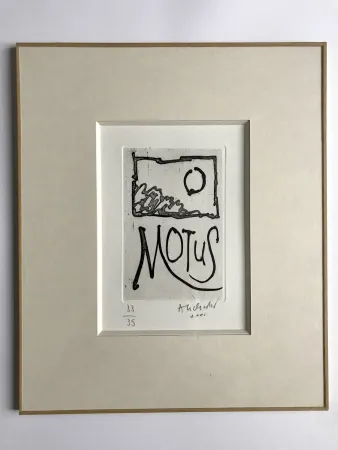 彫版 Alechinsky - Motus