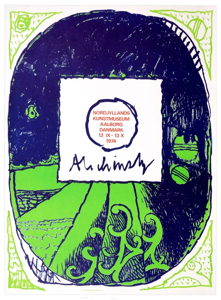 リトグラフ Alechinsky - Nordjyllands Kunst-Museum, Aalborg