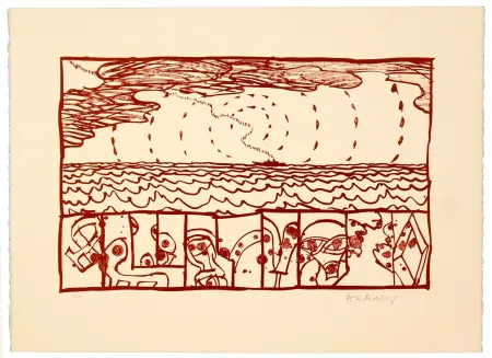 リトグラフ Alechinsky - Novotel I