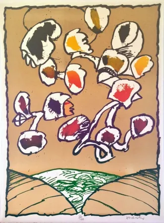 リトグラフ Alechinsky - Objet volant N° 3