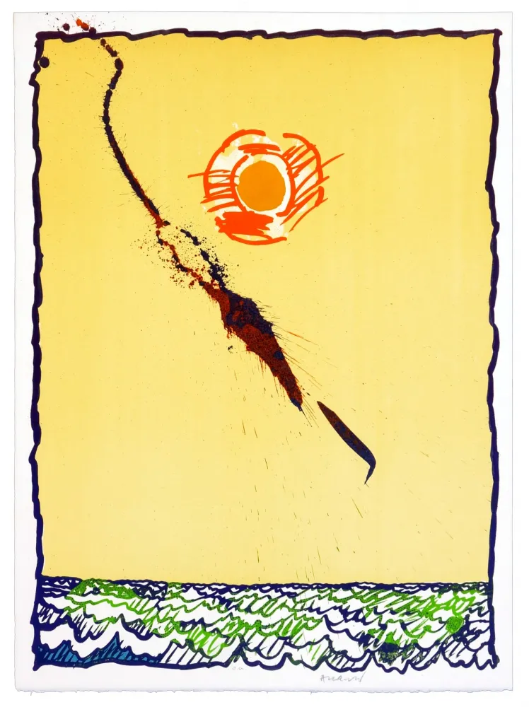 リトグラフ Alechinsky - Objets Volants