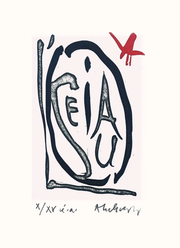 挿絵入り本 Alechinsky - Oiseau ailé des lacs